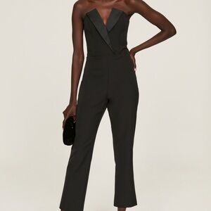 Aidan by Aidan Mattox Tuxedo Jumpsuit black size 12